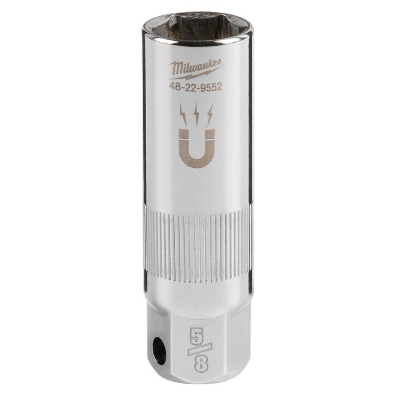 MILWAUKEE 3/8 Drive 5/8 Magnetic Spark Plug Socket