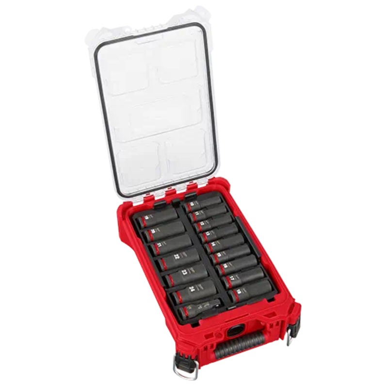 MILWAUKEE SHOCKWAVE Impact Duty Socket 1/2 Dr 16PC MM PACKOUT Set