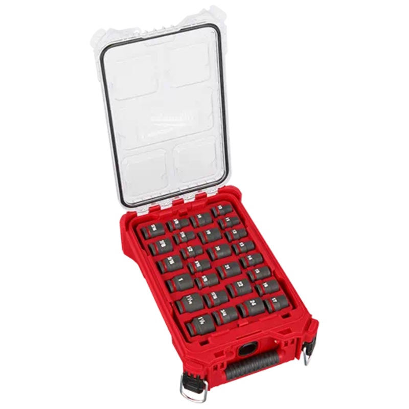 MILWAUKEE SHOCKWAVE Impact Duty Socket 1/2 Dr 27PC MM PACKOUT Set