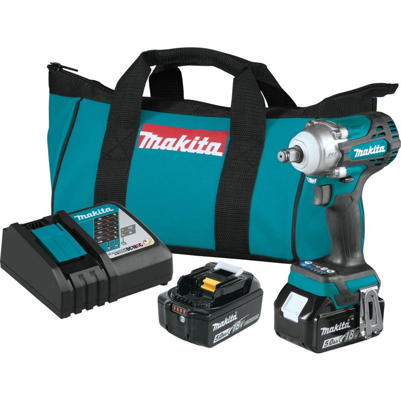 MAKITA 18V LXT 4Speed 1/2 Sq. Drive Impact Wrench w/ Friction Ring Anvil Kit
