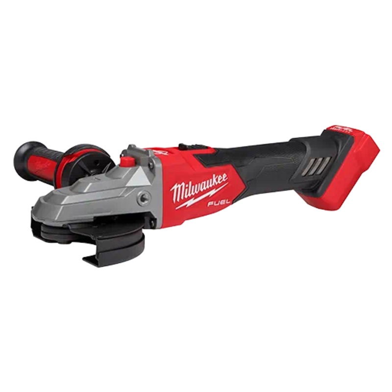 MILWAUKEE M18 FUEL 5 Flathead Braking Grinder w/ Slide Lock-On Switch (Tool Only)
