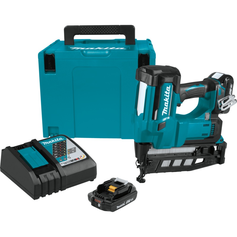 MAKITA 18V LXT 16 Ga. 21/2 Straight Finish Nailer Kit