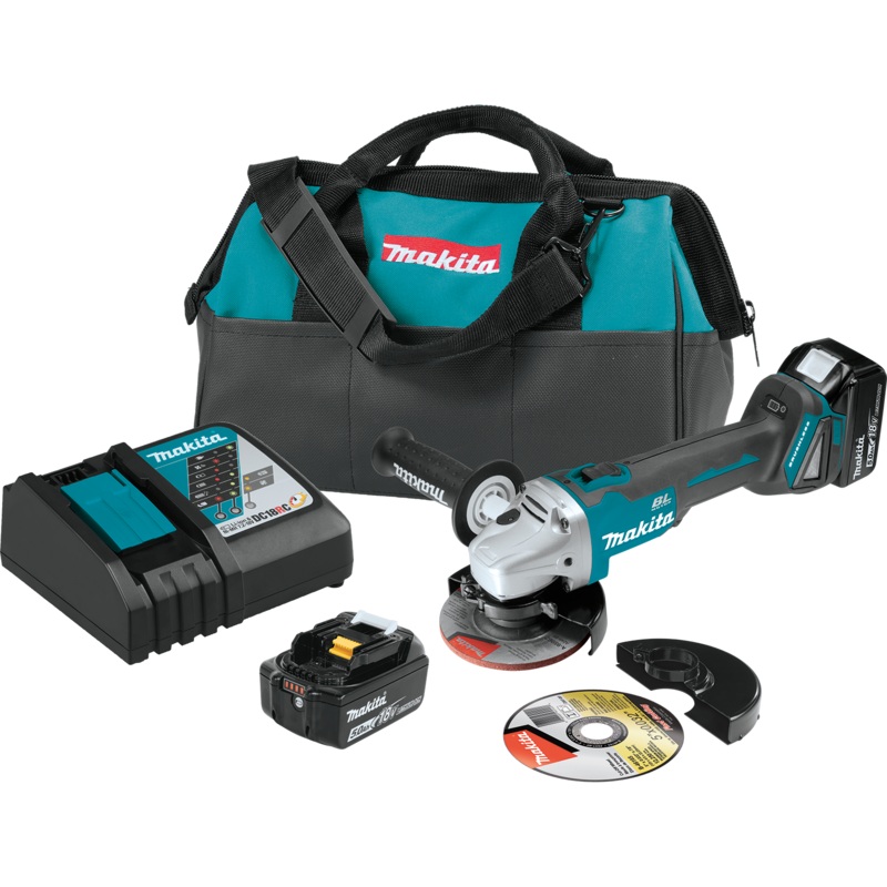 MAKITA 18V LXT 41/2 / 5 CutOff/Angle Grinder Kit
