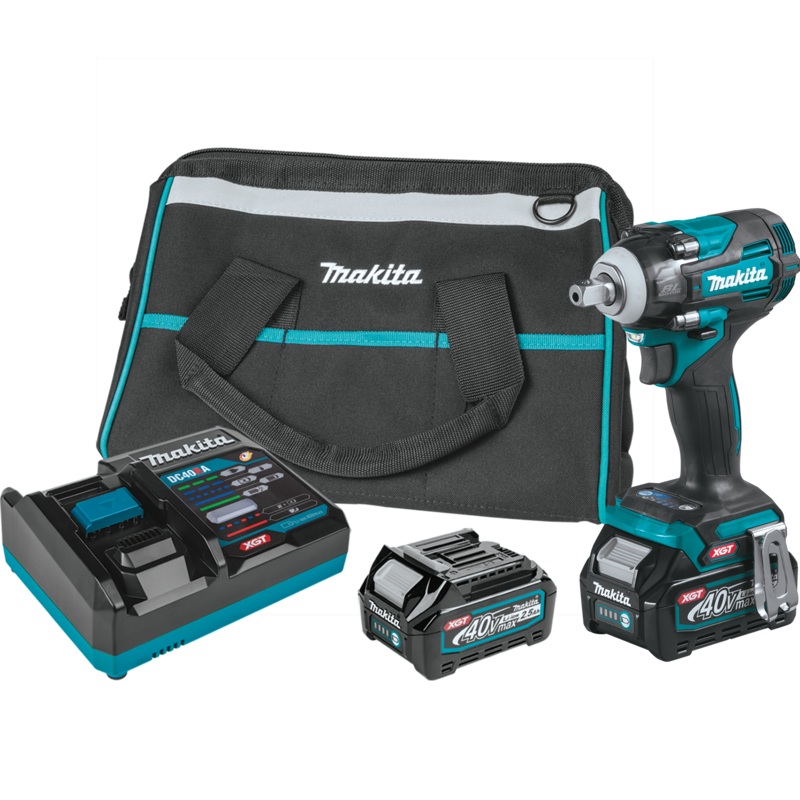 MAKITA 40V MAX XGT 4Speed 1/2 Sq. Drive Impact Wrench w/ Detent Anvil Kit