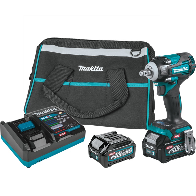 MAKITA 40V MAX XGT 4Speed 1/2 Sq. Drive Impact Wrench w/ Friction Ring Anvil Kit