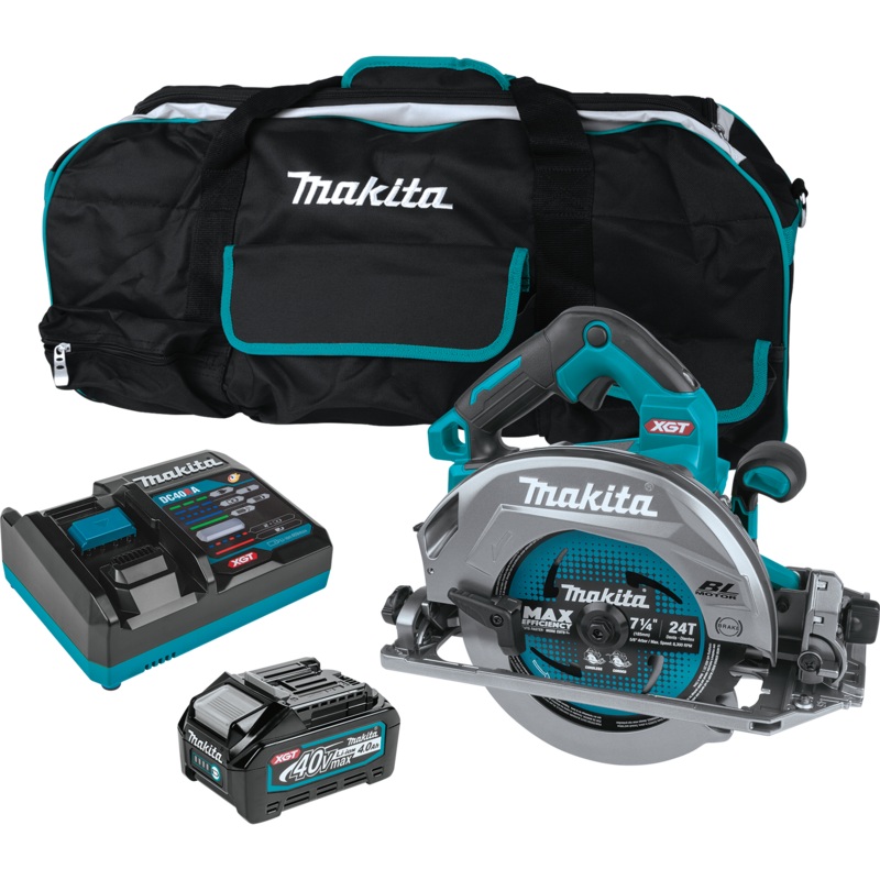 MAKITA 40V MAX XGT 71/4 Circular Saw w/ Guide Rail Compatible Base Kit
