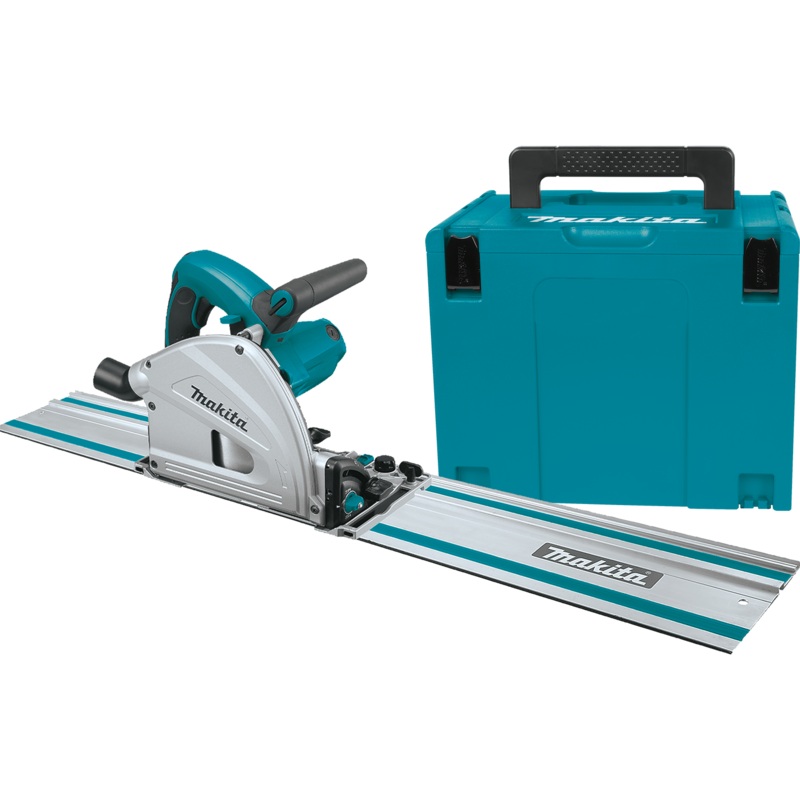 MAKITA 61/2 Plunge Circular Saw w/ Stackable Tool Case & 55 Guide Rail