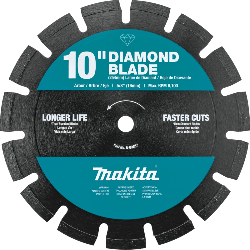MAKITA 10 Diamond Blade, Segmented, Dual Purpose