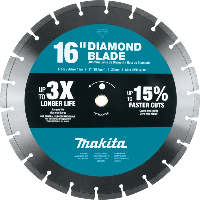 MAKITA 16 Diamond Blade, Segmented, General Purpose