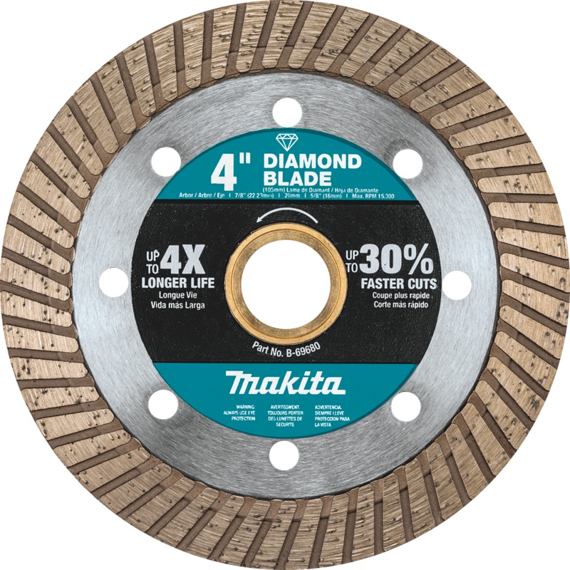 MAKITA 4 Diamond Blade, Turbo, General Purpose