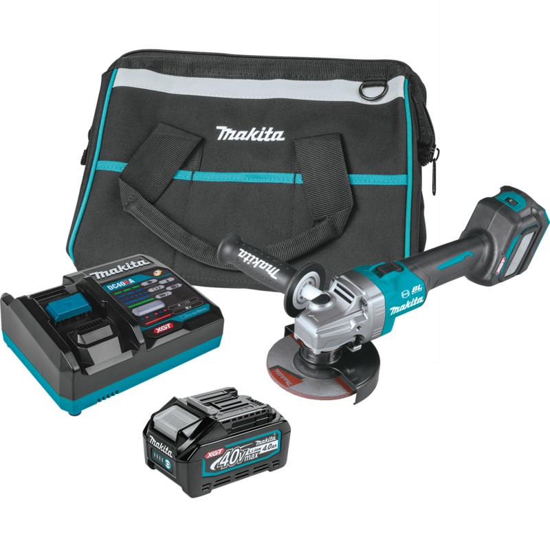 MAKITA 40V MAX XGT 41/2 / 5 Angle Grinder w/ Electric Brake Kit