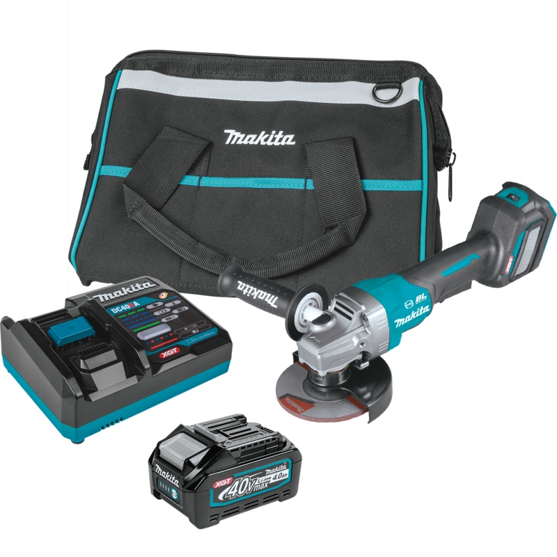 MAKITA 40V MAX XGT 41/2 / 5 Paddle Switch Angle Grinder w/ Electric Brake Kit
