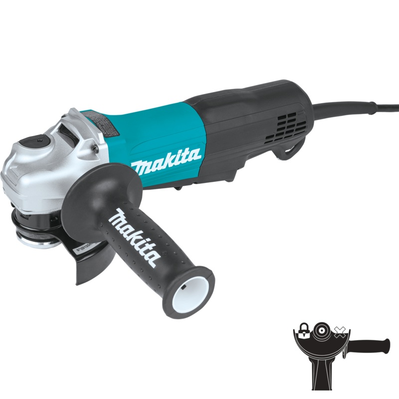 MAKITA 41/2 / 5 Paddle Switch Angle Grinder, w/ NonRemovable Guard