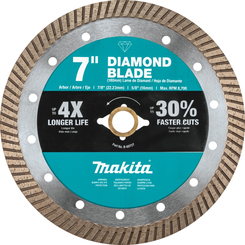 MAKITA 7 Diamond Blade, Turbo, General Purpose