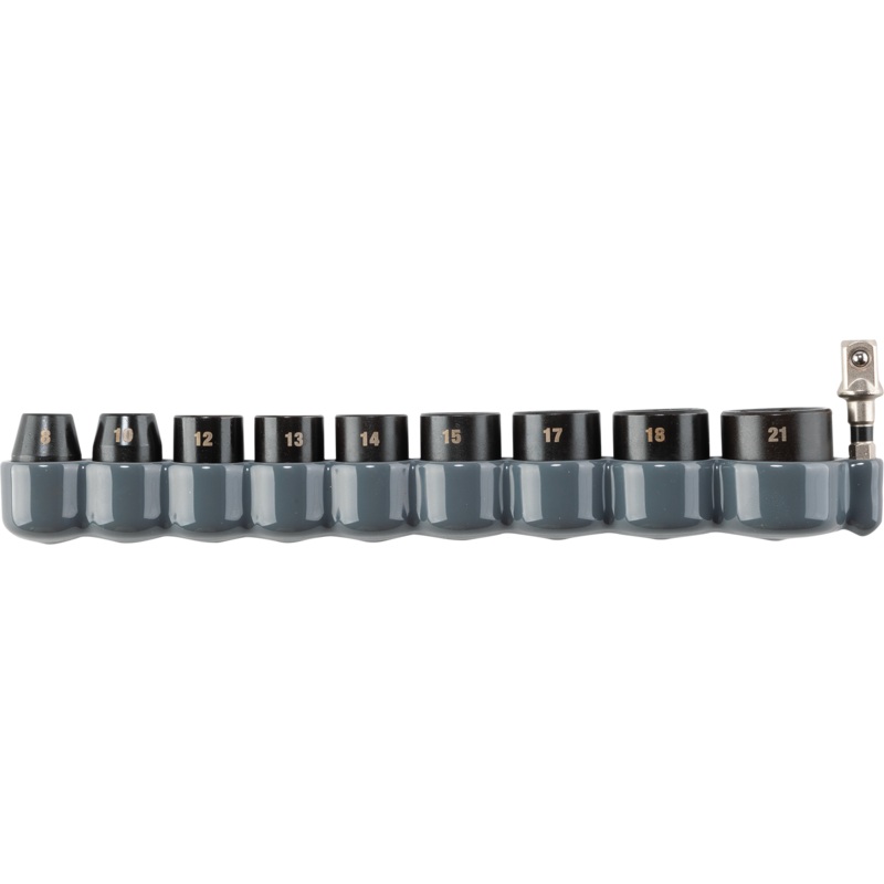 MAKITA IMPACT XPS 10 PC. 3/8 Drive 6Point Metric Impact Socket Set w/ Standard Socket Adapter