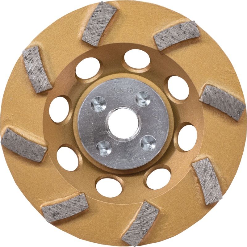 MAKITA 41/2 LowVibration Diamond Cup Wheel, 8 Segment Turbo