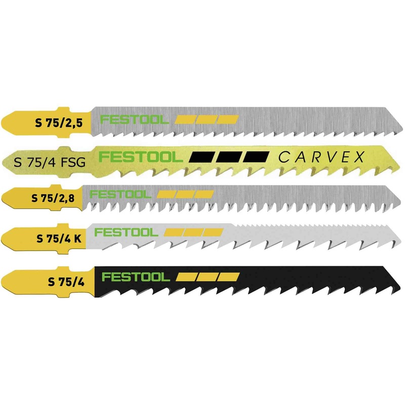FESTOOL Jig Saw Blade Set STS-Sort/25 W