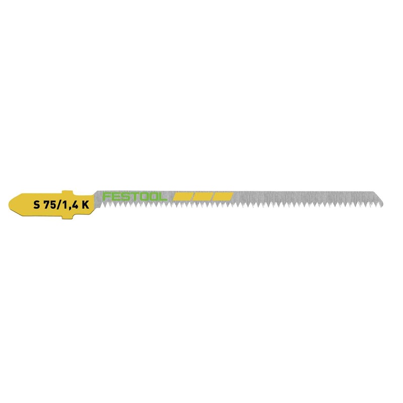 FESTOOL Jig Saw Blade WOOD CURVES S 75/1,4 K/5 (5 PACK)