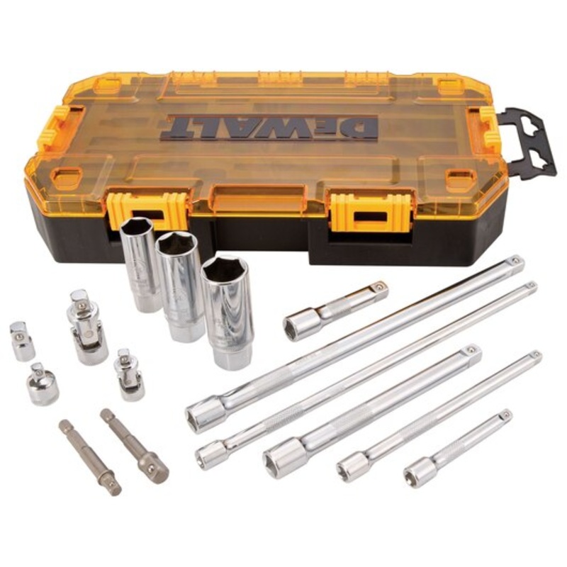 DEWALT 15 PC. 1/4 & 3/8 Drive Tool Accessory Set