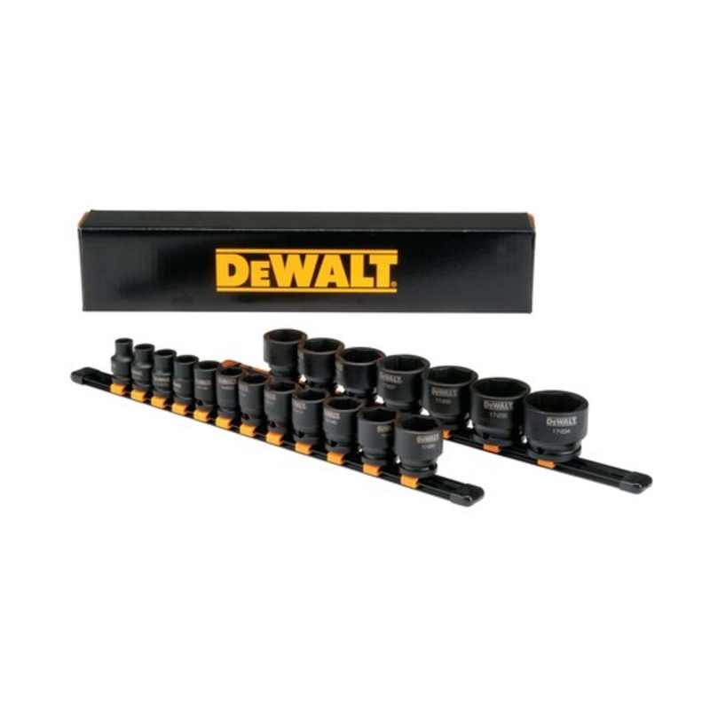 DEWALT 19 PC. 1/2 Drive Impact Socket Set – 6 Point