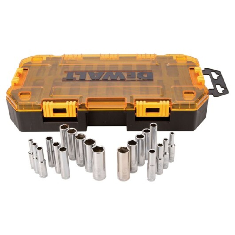 DEWALT 20 PC. 1/4 Drive Deep Combination Socket Set