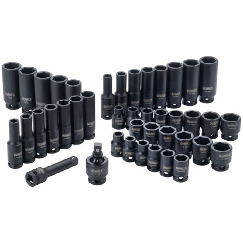 DEWALT 42 PC. 3/8 Drive Combination Impact Socket Set – 6 Point