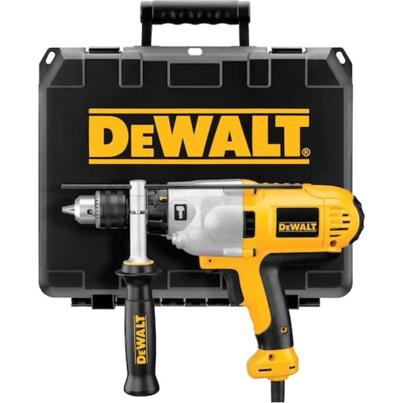 DEWALT 1/2 VSR Mid-Handle Grip Hammer Drill Kit