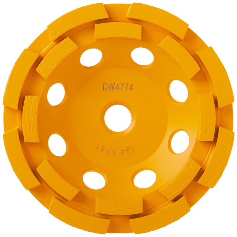 DEWALT 4-1/2 Double Row Diamond Cup Grinding Wheel Blister