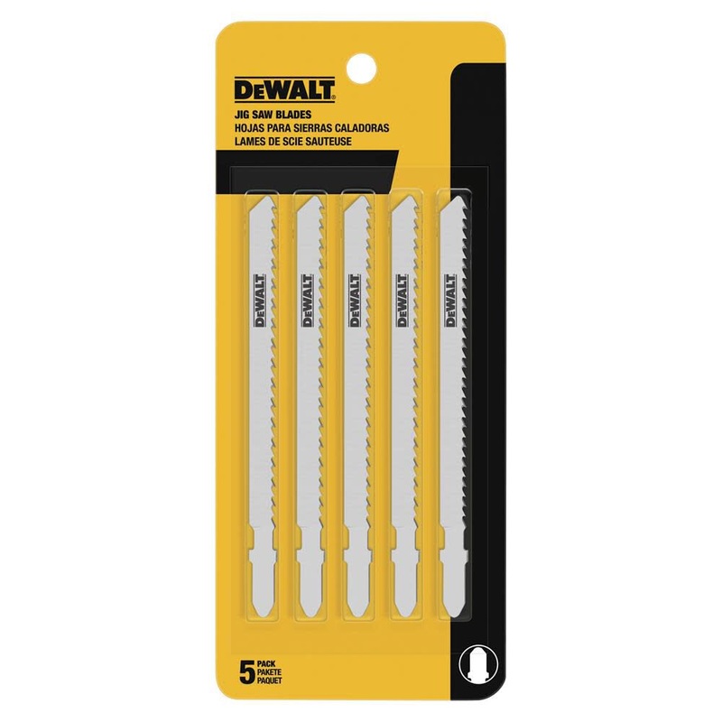 DEWALT 4 6 TPI T-Shank Clean Cutting Cobalt Alloy Steel Jig Saw Blade