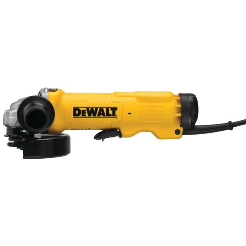 DEWALT 6 High Performance Paddle Switch Grinder w/ No Lock-On