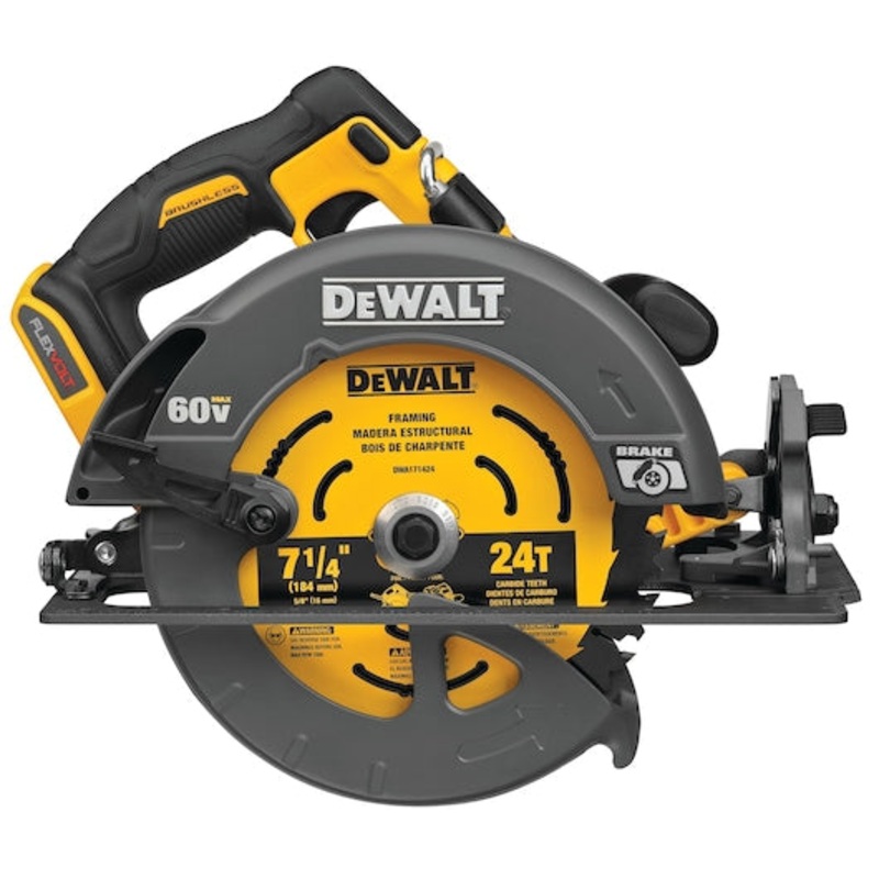 DEWALT 60V MAX* FLEXVOLT 7-1/4 Circular Saw w/ Electronic Brake (Tool Only)