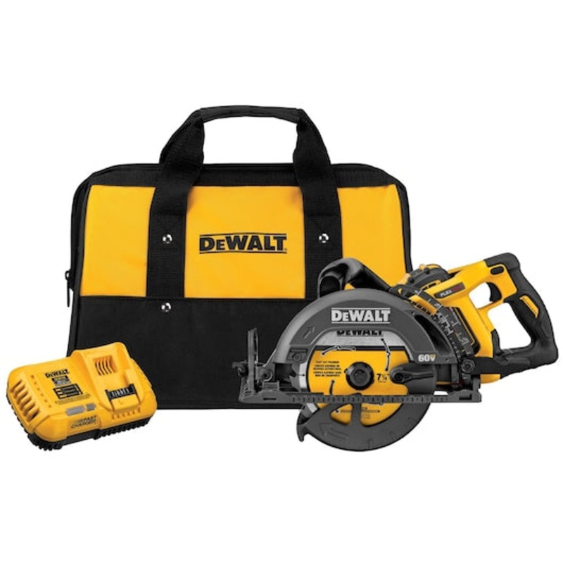 DEWALT 60V MAX* FLEXVOLT 7-1/4 Worm Drive Style Saw Kit