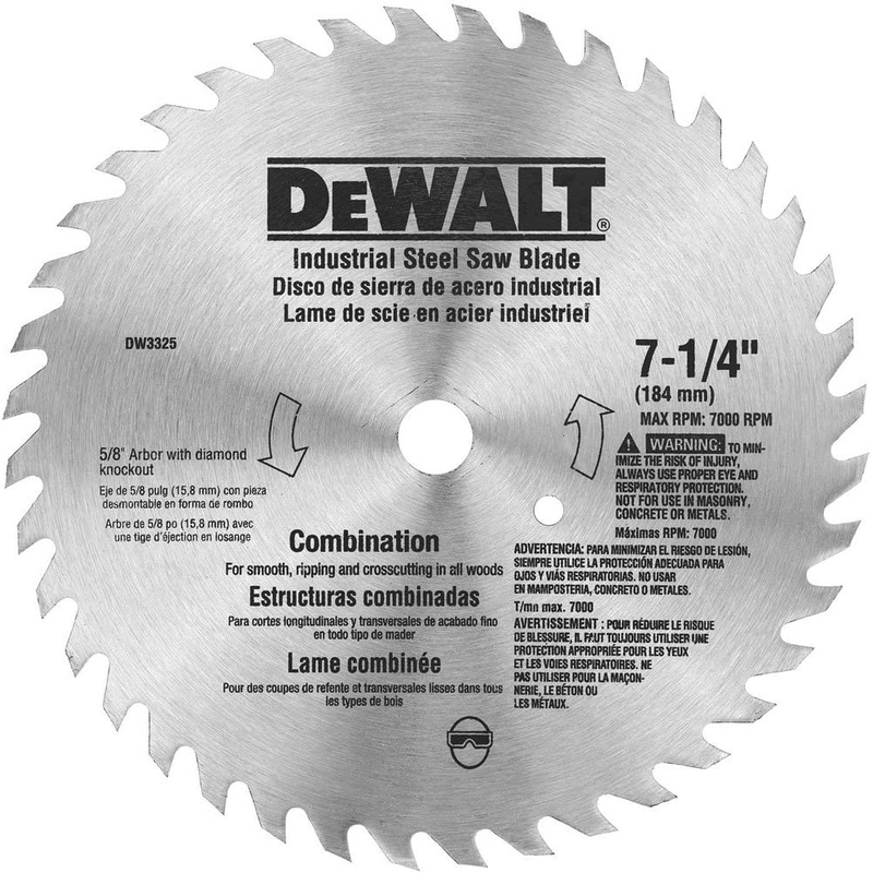 DEWALT 7-1/4 Steel Combo Blade (40 TOOTH)