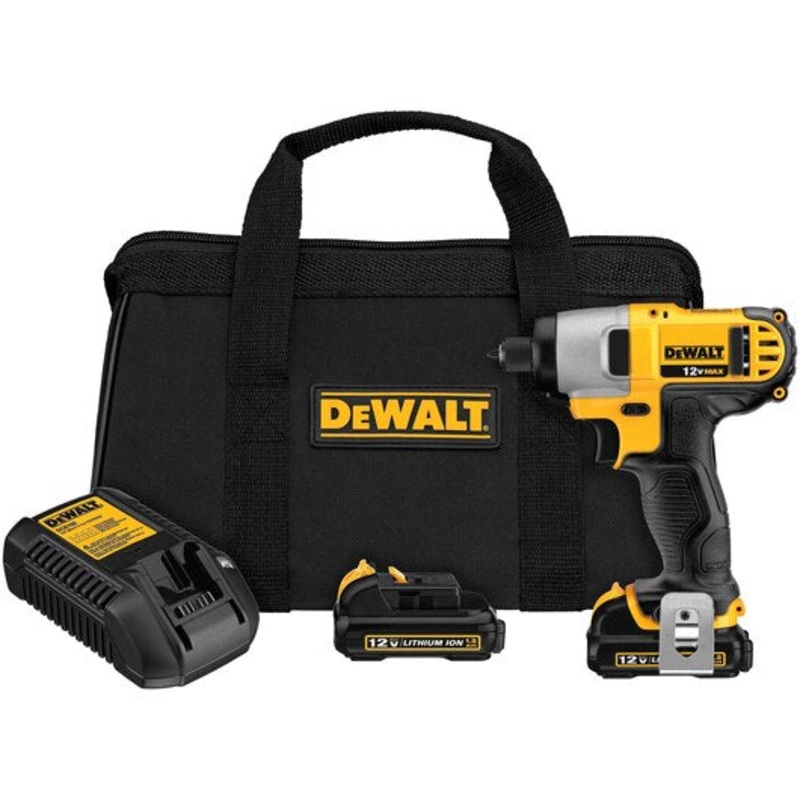 DEWALT 12V MAX* 1/4 Cordless Impact Driver Kit