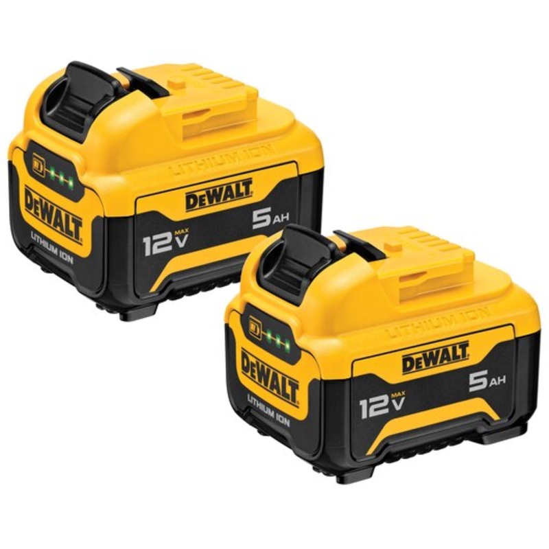 DEWALT 12V MAX* 5.0Ah Battery (2 PACK)