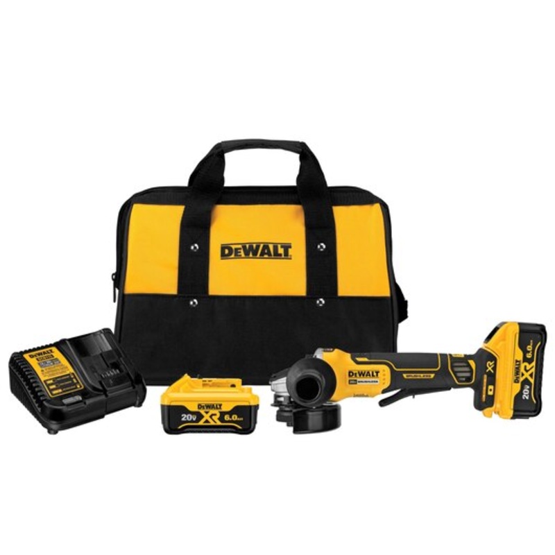 DEWALT 20V MAX* XR 4.5 Paddle Switch Small Angle Grinder Kit