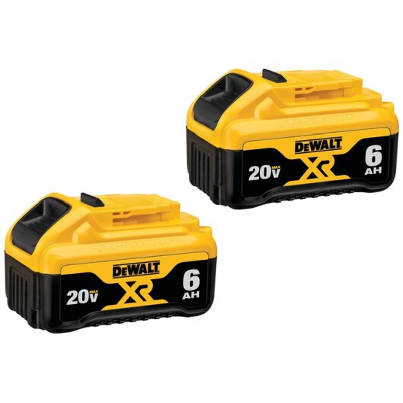 DEWALT 20V MAX* XR 6.0Ah Battery (2 PACK)
