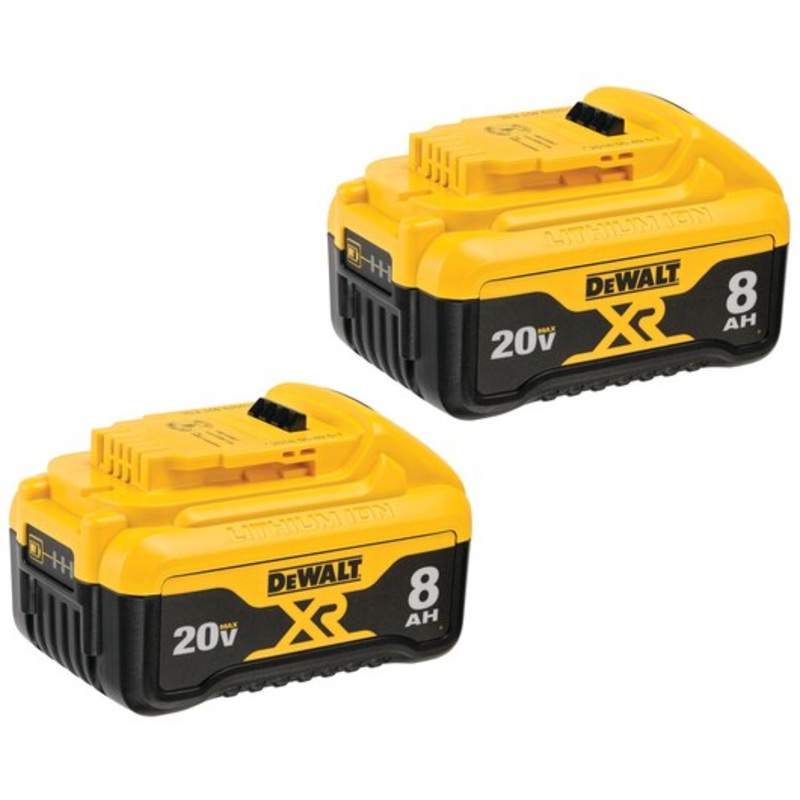 DEWALT 20V MAX* XR 8.0Ah Battery (2 PACK)