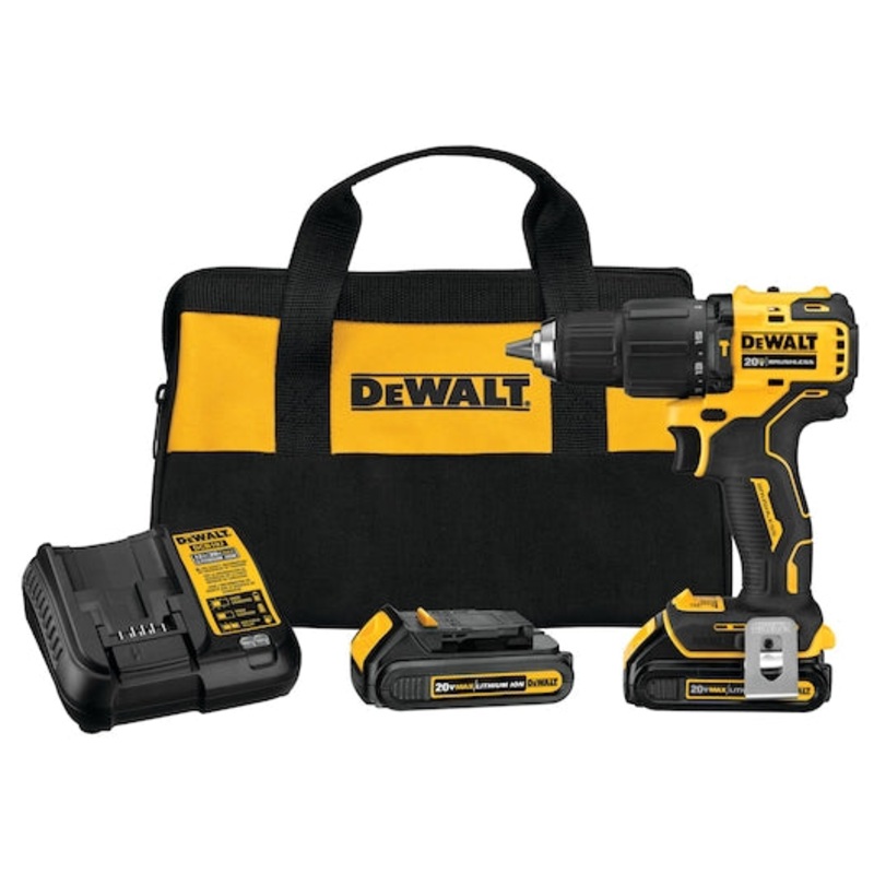 DEWALT ATOMIC 20V MAX* Compact 1/2 Hammer Drill/Driver Kit