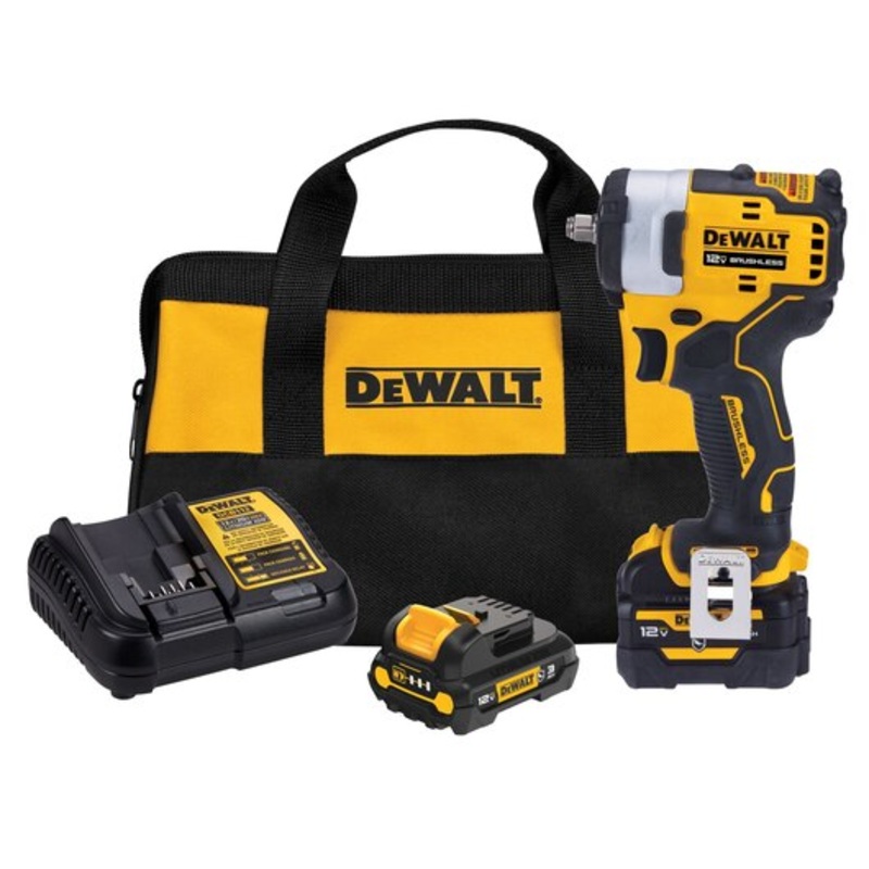 DEWALT XTREME 12V MAX* Brushless 3/8 Cordless Impact Wrench Kit