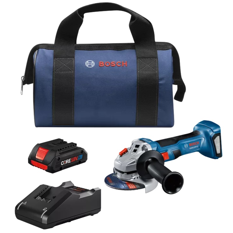 BOSCH 18V 4-1/2 Angle Grinder Kit