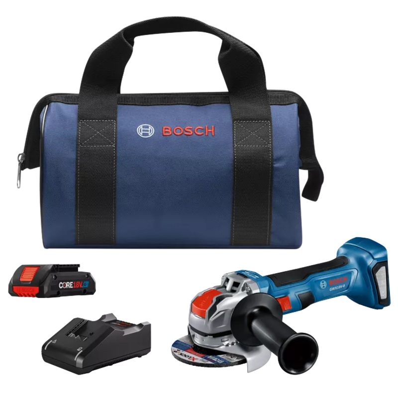 BOSCH 18V X-LOCK 4-1/2 Angle Grinder Kit