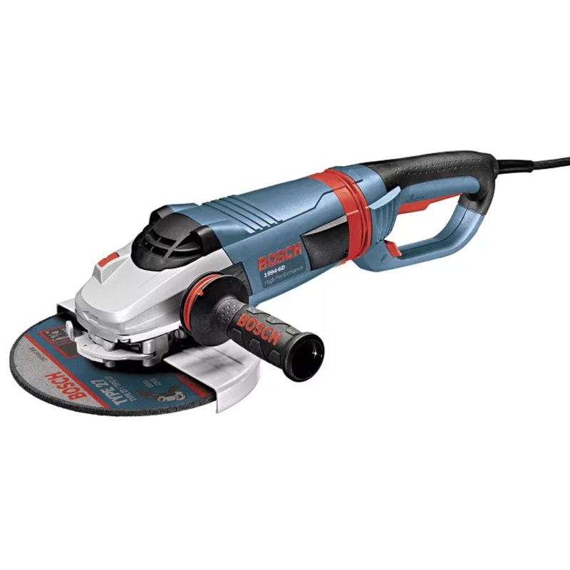 BOSCH 9 15 A High Performance Large Angle Grinder w/ No Lock-On Switch