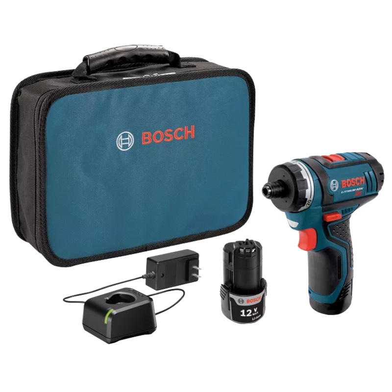 BOSCH 12V MAX Two-Speed 1/4 Hex Pocket Driver Kit