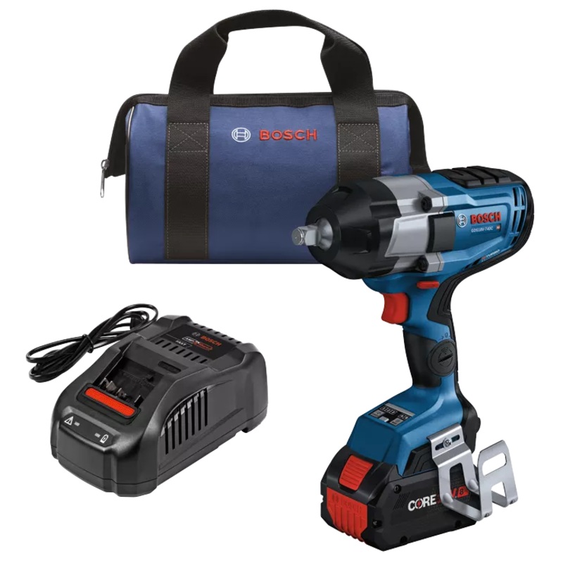 BOSCH PROFACTOR 18V Connected 1/2 Impact Wrench w/ Friction Ring Kit