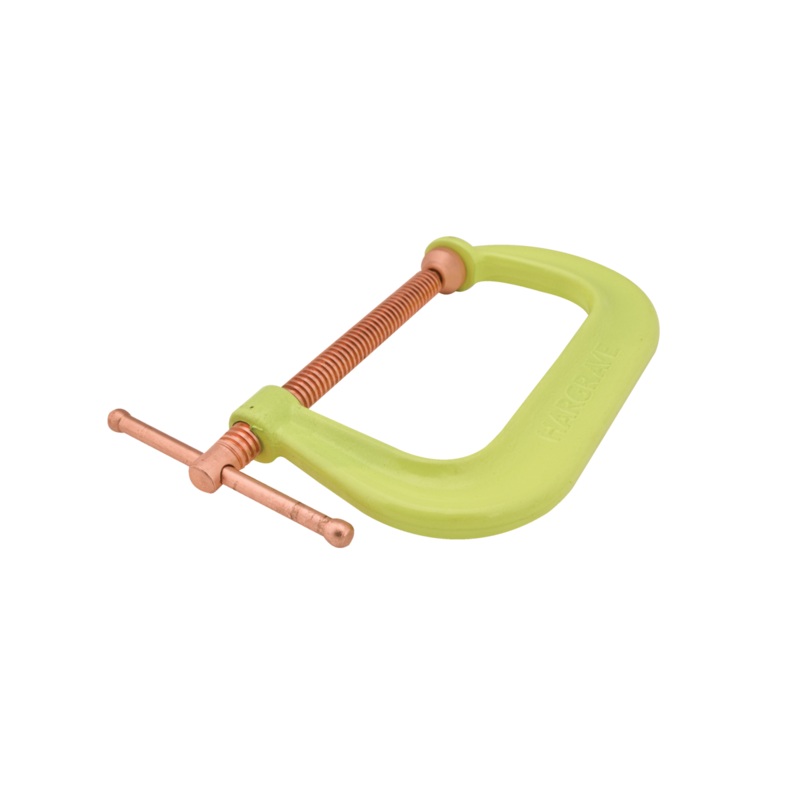 WILTON Spark-Duty Drop Forged Hi-Vis C-Clamp 0 – 3 Opening Capacity, 2-7/16 Throat Depth