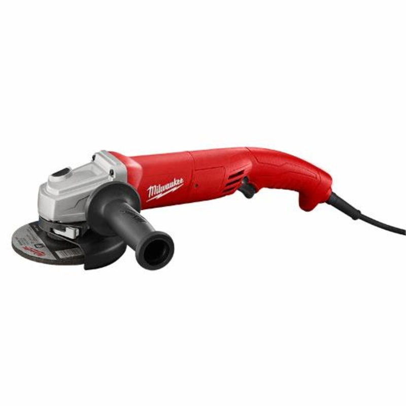 MILWAUKEE 11 Amp 5 Small Angle Grinder AC/DC w/ Trigger No Lock Switch