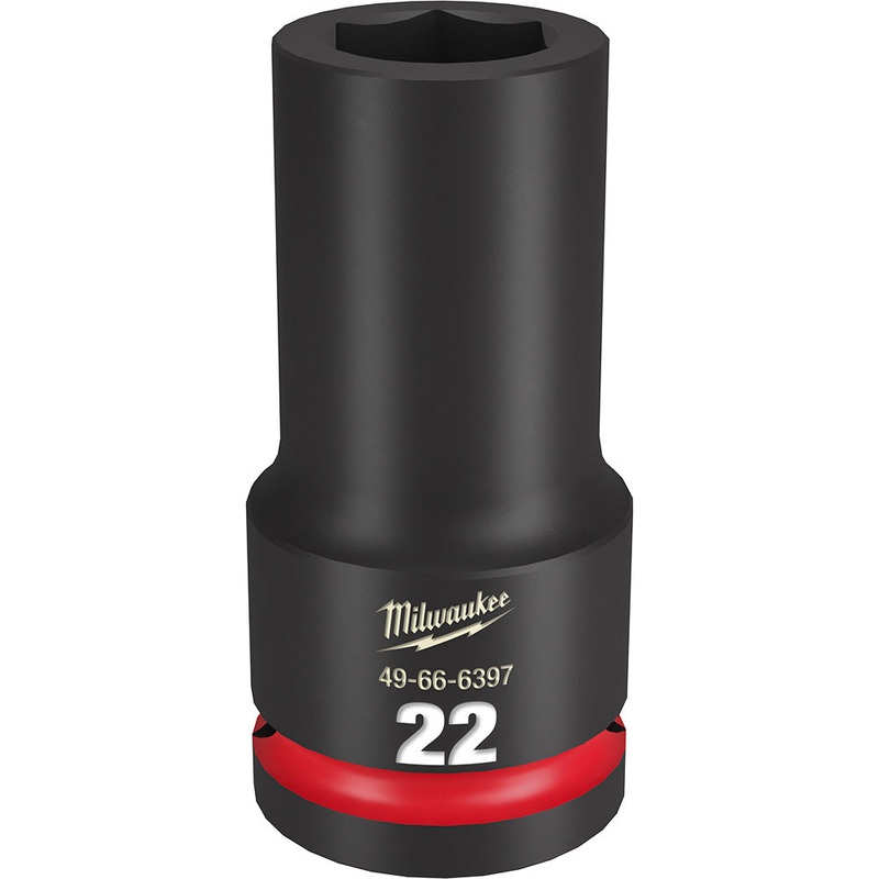 MILWAUKEE SHOCKWAVE Impact Duty 3/4 Drive 22MM Deep 6 Point Socket