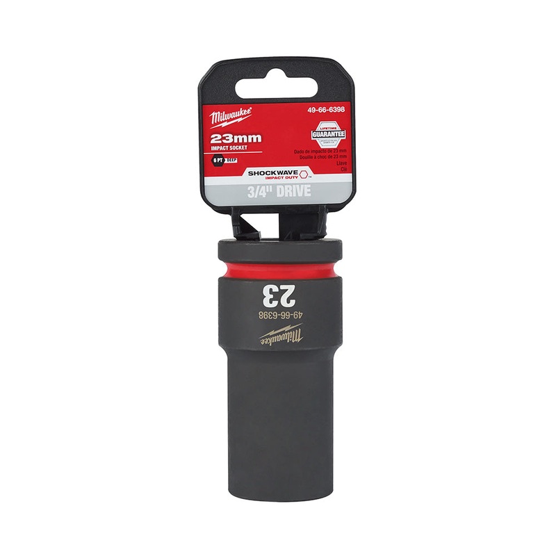 MILWAUKEE SHOCKWAVE Impact Duty 3/4 Drive 23MM Deep 6 Point Socket