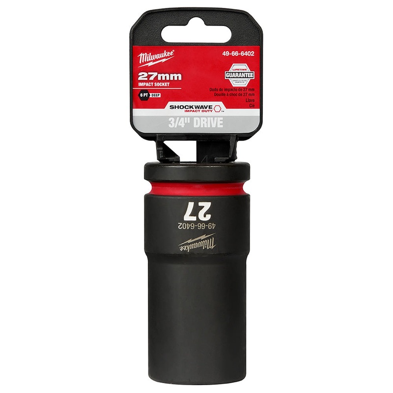 MILWAUKEE SHOCKWAVE Impact Duty 3/4 Drive 27MM Deep 6 Point Socket